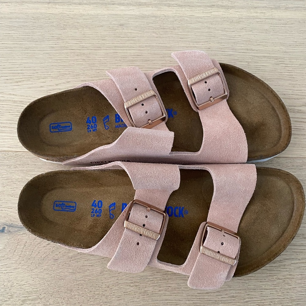 Birkenstock Arizona - Normal Width - Light Rose - Suede - Size 40 / US 9